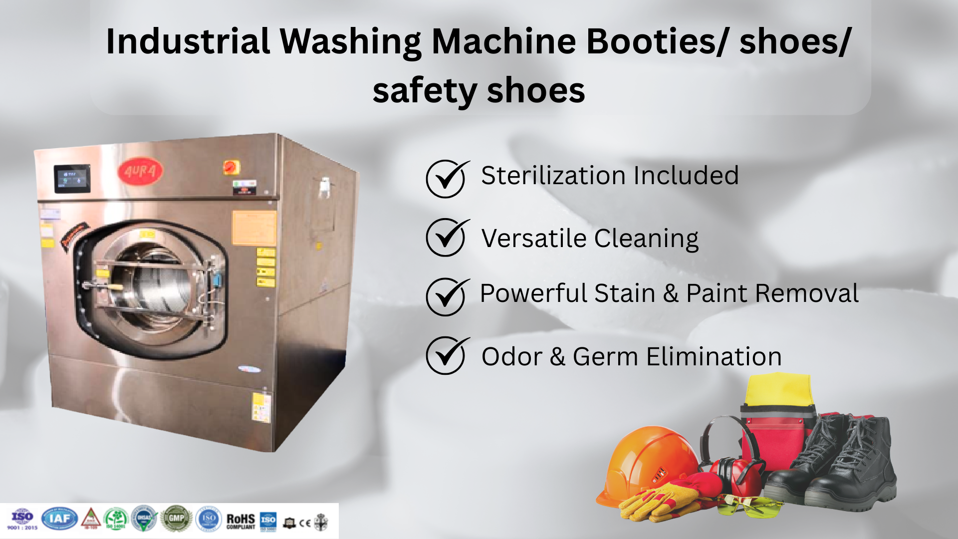 Industrial Washing Machine Booties